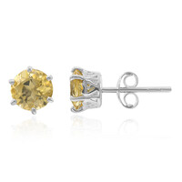 Boucles d'oreilles en argent et Citrine