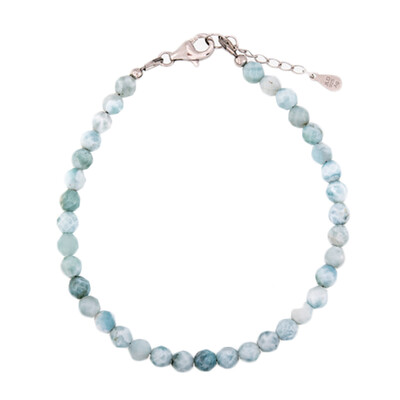 Bracelet en argent et Larimar