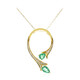 Collier en or et Emeraude de Zambie AAA (CIRARI)