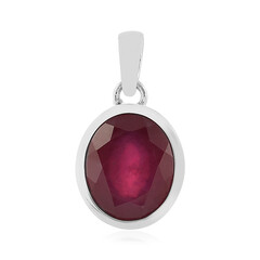 Pendentif en argent et Rubis de Madagascar
