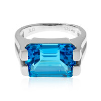 Bague en argent et Topaze de Marambaia