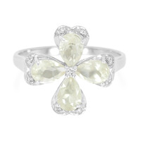 Bague en argent et Orthose