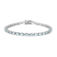 Bracelet en argent et Topaze bleu ciel