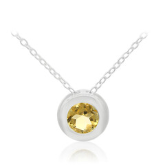 Collier en argent et Citrine