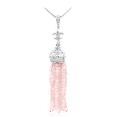 Collier en argent et Quartz rose (Dallas Prince Designs)