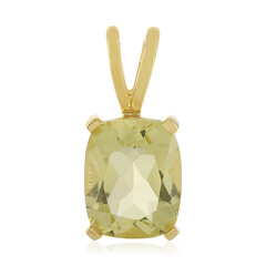 Pendentif en argent et Quartz citron