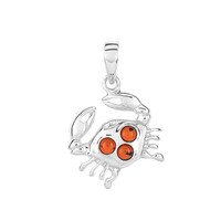 Pendentif en argent et Ambre baltique