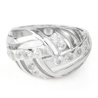 Bague en argent et Zircon