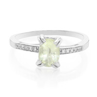 Bague en argent et Orthose