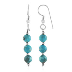 Boucles d'oreilles en argent et Turquoise