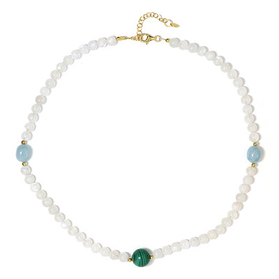 Collier en argent et Malachite