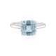 Bague en argent et Topaze bleu ciel