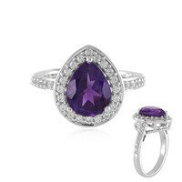 Bague en argent et Améthyste