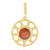 Pendentif en argent et Pierre du Soleil