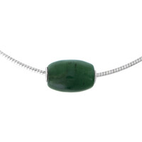 Collier en argent et Néphrite
