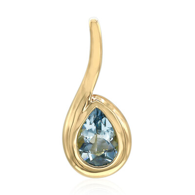 Pendentif en or et Aigue-Marine Santa Maria