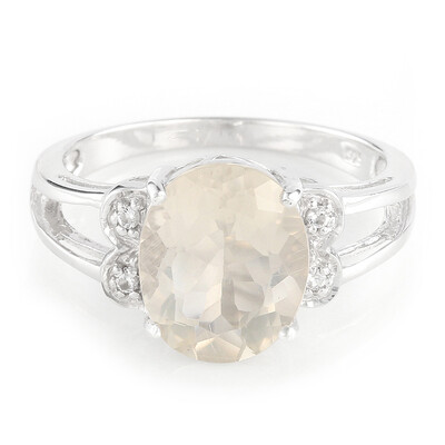 Bague en argent et Orthose