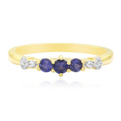 Bague en or et Dumortiérite