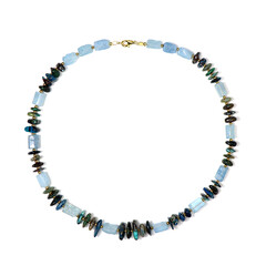Collier en argent et Hématite dorée