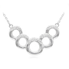 Collier en argent et Topaze blanche