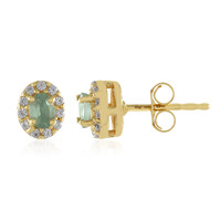 Boucles d'oreilles en argent et Alexandrite