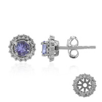 Boucles d'oreilles en argent et Tanzanite