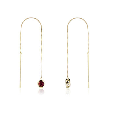 Boucles d'oreilles en or et Grenat Rhodolite (CUSTODANA)