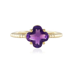 Bague en argent et Améthyste de Zambie
