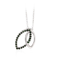 Collier en argent et Diamant vert I3