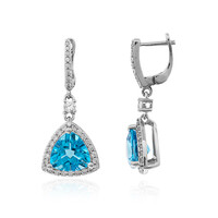 Boucles d'oreilles en argent et Topaze de Marambaia