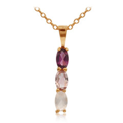 Collier en argent et Grenat Rhodolite