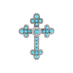 Pendentif en argent et Turquoise
