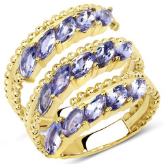 Bague en argent et Tanzanite