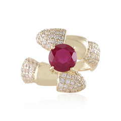 Bague en or et Rubis de Madagascar (de Melo)