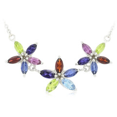 Collier en argent et Péridot de Mandchourie