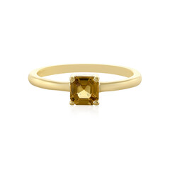 Bague en argent et Tourmaline néon du Nigeria
