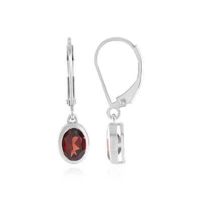 Boucles d'oreilles en argent et Grenat d'Inde