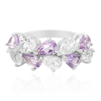 Bague en argent et Améthyste