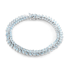 Bracelet en argent et Topaze bleu ciel
