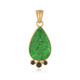 Pendentif en argent et Uvarovite (Bali Barong)
