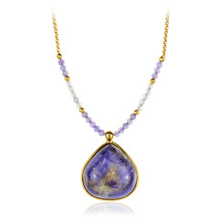 Collier en argent et Charoïte