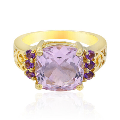 Bague en argent et Améthyste Rose de France