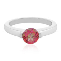 Bague en argent et Topaze fleur de lotus