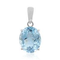 Pendentif en argent et Topaze bleu ciel