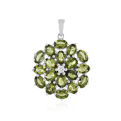 Pendentif en argent et Moldavite