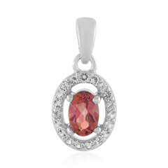 Pendentif en argent et Topaze fleur de lotus