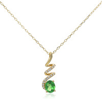 Collier en or et Grenat Tsavorite du Kenya (CIRARI)