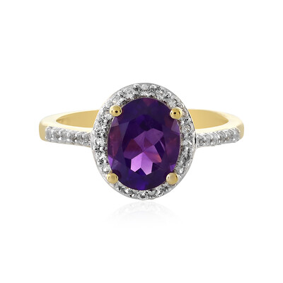 Bague en argent et Améthyste de Zambie