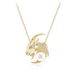 Collier en argent et Perle blanche de culture d'eau douce