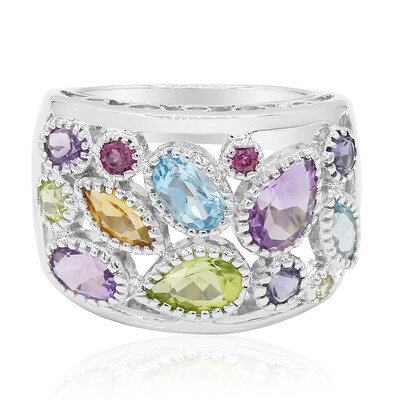 Bague en argent et Citrine